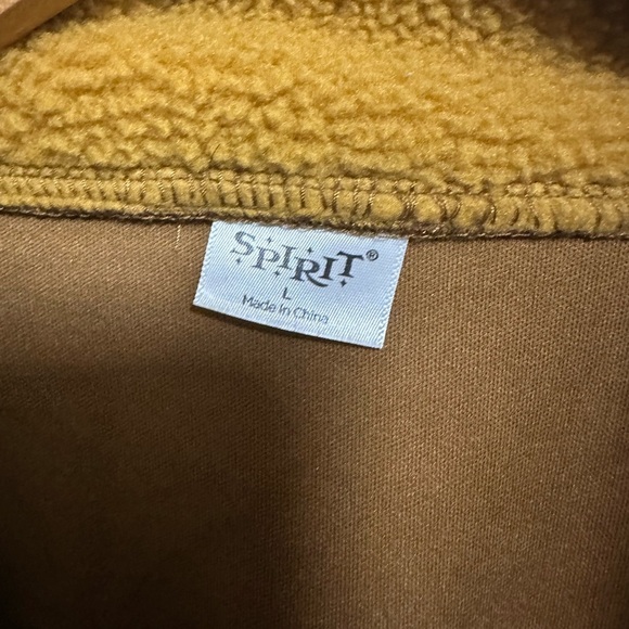 Spirit Top Gun Men Aviator Faux Leather Bomber Jacket Size L - Picture 5 of 9